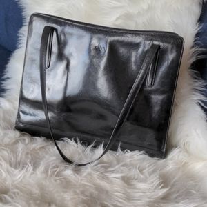 Italian Leather Monsac Original Black Bag